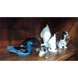 Assorted Poole and a Royal Doulton dog