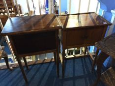 Two sewing tables