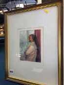 Marion E Polaine, watercolour, signed, dated 1985, 'Fred tickled pink'