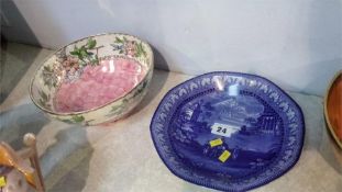 Two Maling bowls and a New Hall bowl