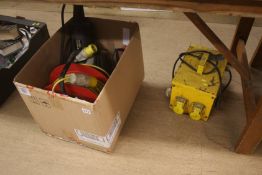 Various power tools and a transformer