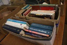 Three boxes of books