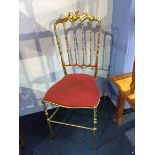 Gold coloured chair