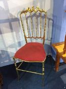 Gold coloured chair