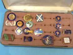 A collection of Butlins badges