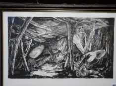 After Tom McGuiness (1926-2006), signed limited edition print, 20/30, dated 1978, 'Coal Hewers',