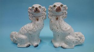 A pair of Staffordshire dogs, 31cm height