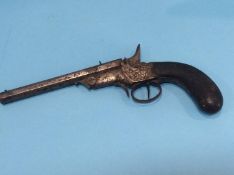 An antique single shot pistol