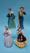 Four Goebel figures of ladies