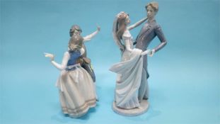 Two Lladro figure groups