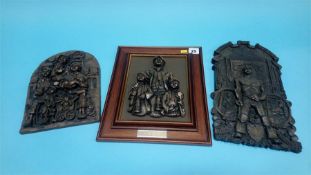 Three Robert Olley plaques