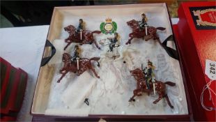 Two Britains Centenary Collection sets; Gun and Limber and XIII Hussars