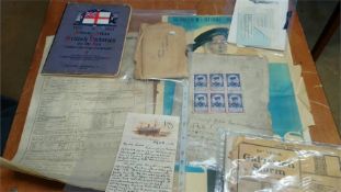 Collection of assorted naval ephemera