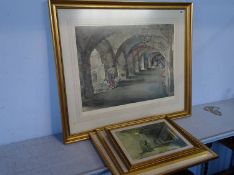 After William Russell Flint, limited edition, print 339/850, seal mark for Michael Stewart Fine