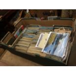 Box of old postcards