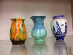 A Carlton Ware vase and two others