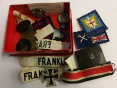 Assorted Militaria; to include buckles and badges