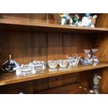 Collection of Swedish glass included Orrefors, Skruff etc.