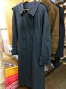 A Burberry mackintosh, navy