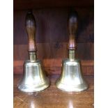 Two brass bells