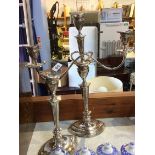 An Elkington plated candelabra