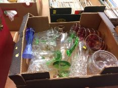 Assorted glassware