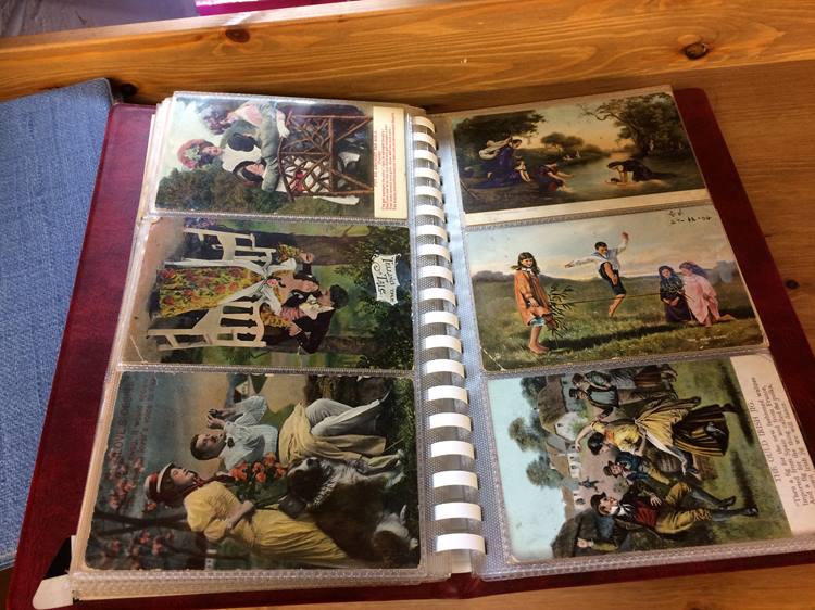 Seven postcard albums and contents - Image 4 of 4