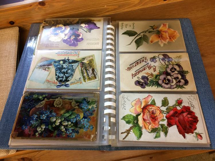 Seven postcard albums and contents - Image 3 of 4