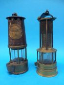 An Eccles Miners lamp and a wire gauze lamp (2)