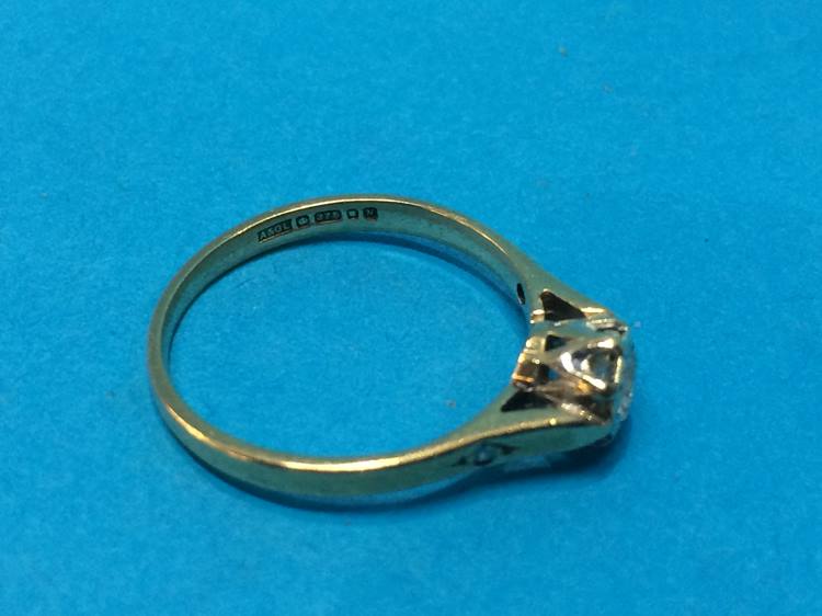 A 9ct diamond ring, size K, weight 1.5g - Image 2 of 3