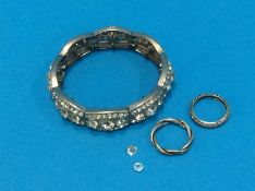 Costume jewellery, bracelet and rings