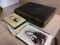 Collection of Carte Du Vistes and a photo album