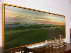 Large oil on canvas, landscape, Ken Watts, dated 99