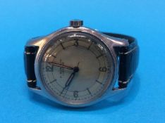 A Gents stainless steel E. Gubelin wristwatch