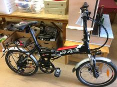 An Ancheer folding electric cycle