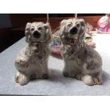 A pair of Beswick Staffordshire style dogs