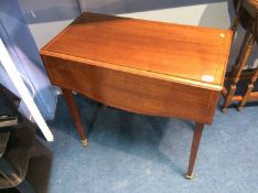 A small mahogany Pembroke table