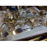 Quantity of silver plated items