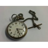 A Cyma Military pocket watch