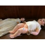 Two German bisque headed dolls