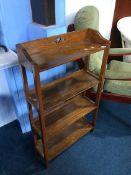 An oak bookcase