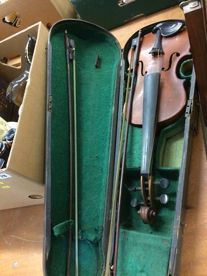 Violin and hard 'Coffin' case