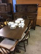 An Ercol oak dining room suite