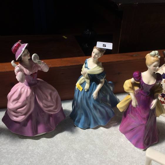 Three Royal Doulton figures