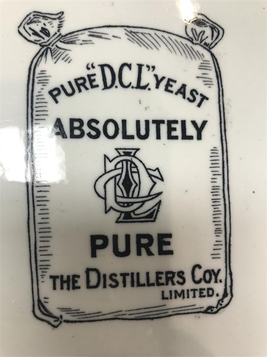 An Edwardian white Ironstone Grocer's Advertising Plate for DCL Yeast and a jug - Image 9 of 14