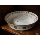 A Spode bowl celebrating 75th Anniversary of the Football league