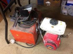 A Honda engine and a welder