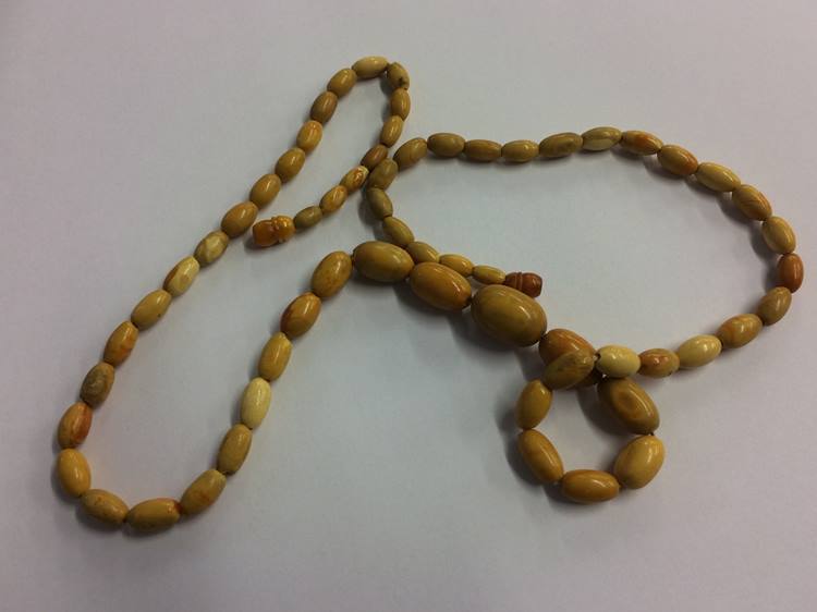 String of amber beads