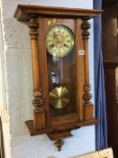 A walnut wall clock