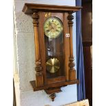 A walnut wall clock